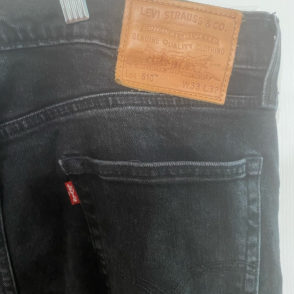 Levi’s 510 Skinny Jeans Black Denim — Men’s W33 L32